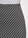Юбка трикотажная с асимметричным низом oodji для женщины (черный), 14101081B/45500/2912S
