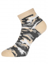 Комплект из трех пар укороченных носков oodji для женщины (разноцветный), 57102418T3/47469/22