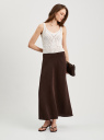 Юбка миди из вискозы oodji для Женщины (коричневый), 23G04001/53099/3900N