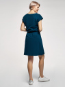 Платье с резинкой на талии oodji для Женщины (синий), 14008021-8/46155/7591P