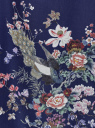 Платье с принтом в восточном стиле oodji для женщины (синий), 21911019/35173/7919F