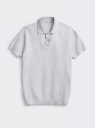 Поло вязаное из хлопка oodji для Мужчины (серый), 4L512042M/52542/2300M
