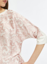 Блузка из струящейся ткани с рукавом 3/4 oodji для Женщины (белый), 11405148-2/50975/1241F