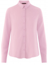 Блузка базовая из вискозы oodji для женщины (розовый), 11411136B/26346/4000N