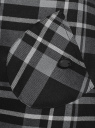 Платье в клетку с карманами oodji для женщины (черный), 11910058-1/37812/2923C