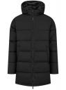 Куртка удлиненная с капюшоном oodji для Мужчины (черный), 1L126002M/51410/2900N