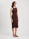 Платье-майка в рубчик oodji для Женщины (коричневый), 14005156-1/48037/3900N