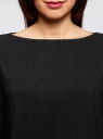 Блузка вискозная базовая oodji для Женщина (черный), 11411135B/14897/2900N