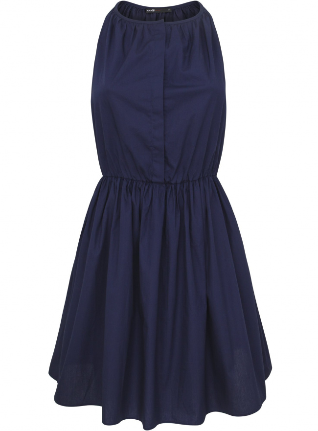 Платье из хлопка oodji для женщины (синий), 11900186-1/36217/7900N