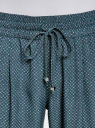Брюки легкие из струящейся ткани oodji для Женщины (синий), 21705061-4/35184/7512G