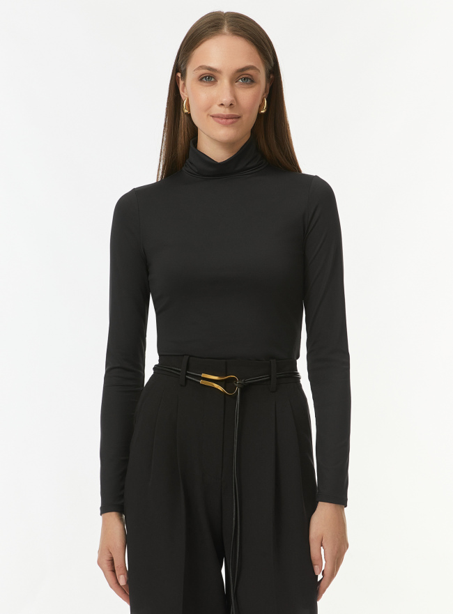 Водолазка базовая облегающая oodji для Женщины (черный) Водолазка базовая облегающая oodji для Женщины (черный), 15E11001-3B/45297/2900N