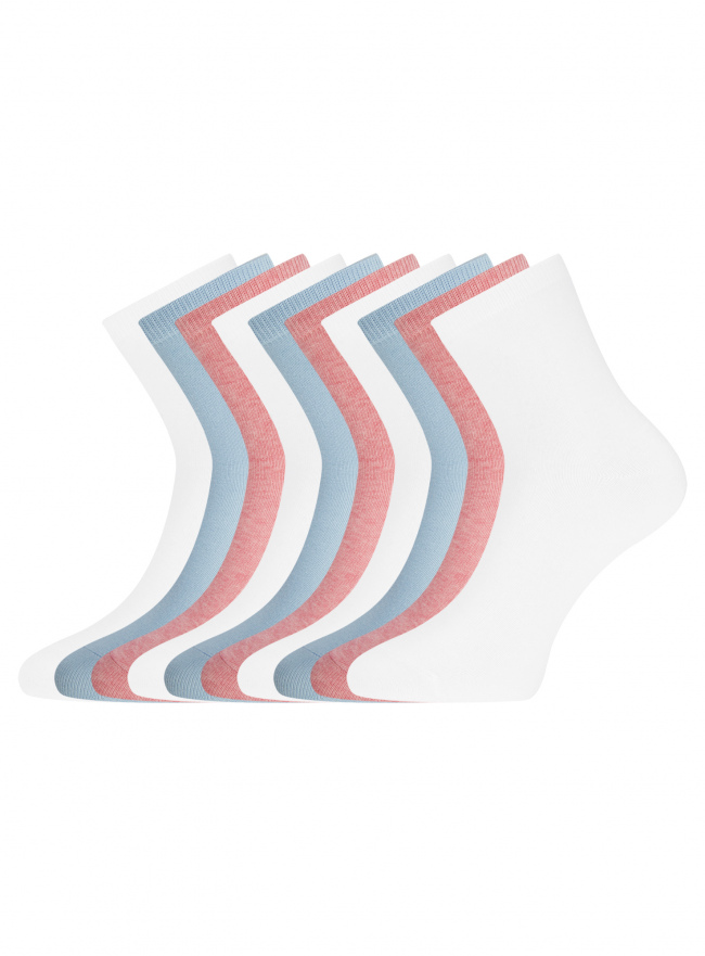 Комплект носков (10 пар) oodji для Женщины (разноцветный) Комплект носков (10 пар) oodji для Женщины (разноцветный), 57102466T10/47469/2