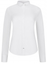 Рубашка хлопковая базовая oodji для Женщина (белый), 13K03001-1B/14885/1000N
