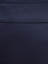 Юбка прямая с ремнем oodji для Женщины (синий), 21601273-1/14522/7900N