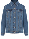 Куртка джинсовая базовая oodji для женщины (синий), 11109041-1/50059/7500W
