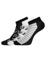 Комплект носков с двойной резинкой (3 пары) oodji для женщины (разноцветный), 57102703T3/47469/6