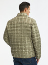 Куртка стеганая принтованная oodji для мужчины (зеленый), 1B121002M-5/42257/6260O