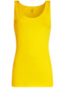 Комплект из двух базовых маек oodji для женщины (желтый), 24315001T2/46147/5141N