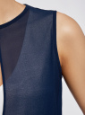 Блузка двуцветная многослойная oodji для Женщины (белый), 11401263/26546/1279B