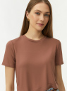 Кроп-топ из вискозы oodji для Женщины (коричневый) Кроп-топ из вискозы oodji для Женщины (коричневый), 15F11005-1/49998/3700N