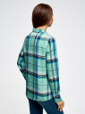 Блузка принтованная из вискозы oodji для Женщины (зеленый), 11411098-4/45208/6575C