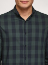 Рубашка в клетку с длинным рукавом oodji для мужчины (синий), 3L140024M-1/50380N/7962C