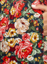 Платье хлопковое без рукавов oodji для Женщины (разноцветный), 11913058/13175N/7919F
