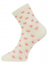 Комплект носков (3 пары) oodji для женщины (белый), 57102466T3/47469/111