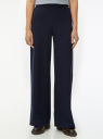 Брюки широкие с высокой талией oodji для Женщины (синий) Брюки широкие с высокой талией oodji для Женщины (синий), 18600061/49735/7900N