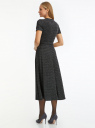 Платье миди с люрексом oodji для Женщины (черный), 14011090-2/51544/2991X