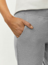 Брюки трикотажные спортивные oodji для Женщины (серый) Брюки трикотажные спортивные oodji для Женщины (серый), 16700030-5B/46173/2000M