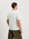 Футболка хлопковая с принтом oodji для Мужчины (белый), 5L622002I-1/51225/1279P