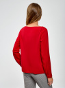 Блузка вискозная базовая oodji для Женщина (красный), 11411135B/14897/4501N