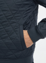 Куртка-бомбер стеганая на молнии oodji для Мужчина (синий), 1L511079M-2/48733N/7900N