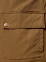 Парка с капюшоном и накладными карманами oodji для мужчины (бежевый), 1L412027M/46215N/3500N