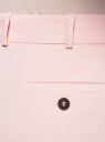 Брюки зауженные со стрелками oodji для женщины (розовый), 11701045/46559/4000N