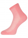 Комплект из трех пар хлопковых носков oodji для женщины (розовый), 57102809T3/48022/2