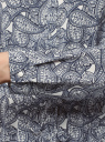 Блузка прямого силуэта на кулиске oodji для Женщины (серый), 11411146/40032/3029E