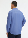 Рубашка прямого силуэта с нагрудным карманом oodji для Мужчина (синий), 3L330013M/51176N/7501N
