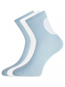 Комплект из трех пар носков oodji для женщины (разноцветный), 57102466T3/47469/13