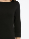 Платье трикотажное базовое oodji для Женщины (черный), 14001071-2B/47420/2900N