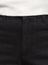 Джинсы mom fit с завышенной посадкой oodji для Женщины (черный), 12105110-7/50010/2900W