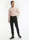 Рубашка прямого силуэта с длинным рукавом oodji для мужчины (розовый), 3B110034M-1/49838N/4B00N