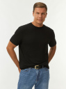 Футболка прямая из вискозы oodji для Мужчины (черный) Футболка прямая из вискозы oodji для Мужчины (черный), 5L641001I-43/49998/2900N