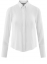 Блузка с кружевом и плиссированной спинкой oodji для Женщины (белый), 21400401/45287/1200N