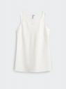 Топ прямого силуэта oodji для Женщины (белый), 24906001/48728/1200N