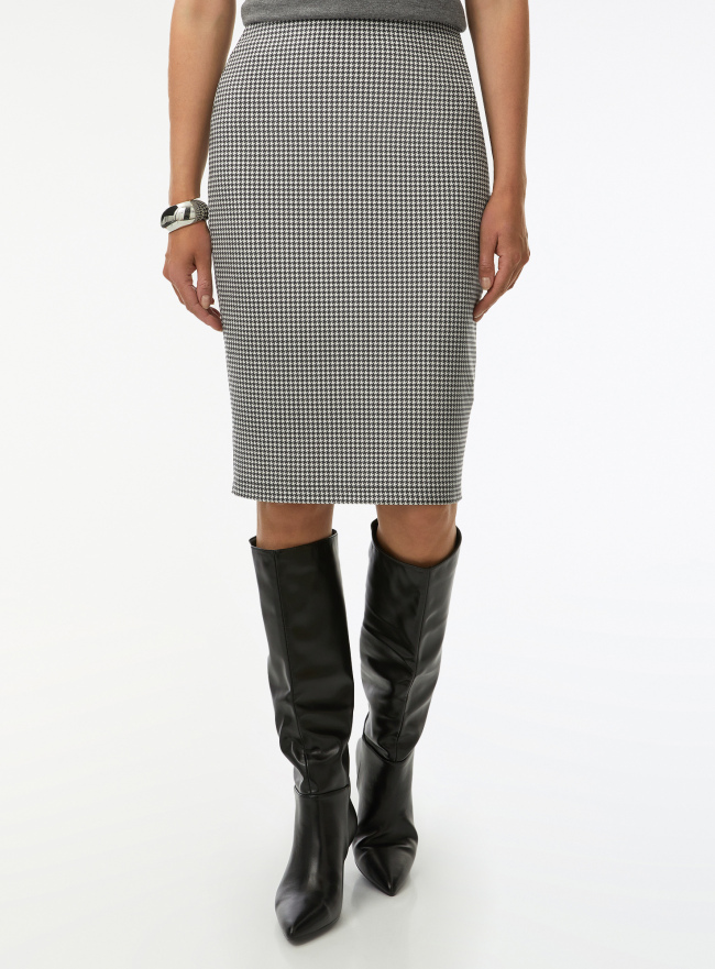 Юбка-карандаш из искусственной замши oodji для Женщины (белый) Юбка-карандаш из искусственной замши oodji для Женщины (белый), 18H01017/47301/1229C