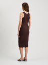 Платье-майка в рубчик oodji для Женщины (коричневый), 14005156-1/48037/3900N