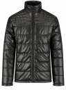 Куртка стеганая из искусственной кожи oodji для Мужчины (черный), 1L111055M/50427/2900N