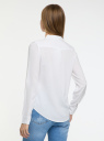 Блузка базовая из вискозы oodji для женщины (белый), 11411136B/26346/1000N
